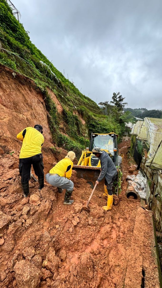 JKR pantau situasi tanah runtuh di Cameron Highland