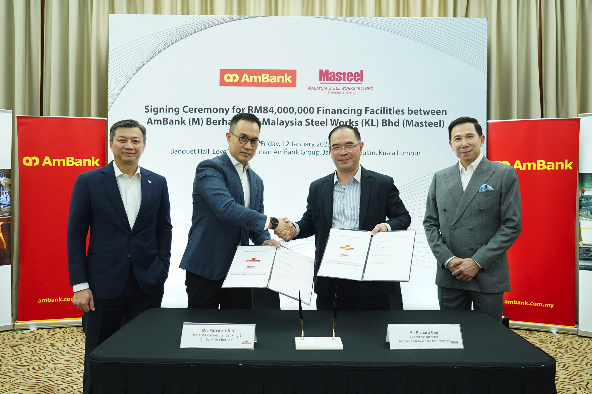 AmBank sokong Masteel pengeluar keluli pelepasan GHG ultra-rendah di Malaysia