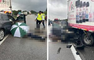 Kontraktor maut langgar belakang lori di lorong kecemasan LPT