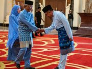 Agong, Raja Permaisuri berangkat ke majlis jamuan teh diraja