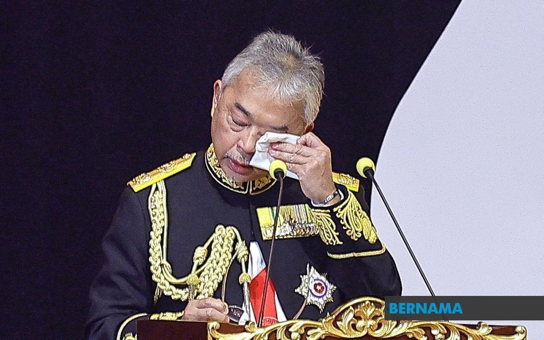 Agong sebak, zahir penghargaan dan terima kasih kepada rakyat