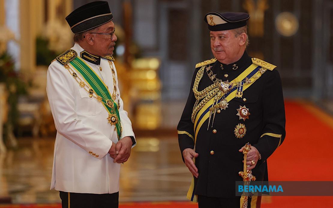 PM Merafak Sembah Tahniah Sultan Ibrahim Sebagai Agong Ke-17