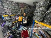 Timbunan baju tiruan di rumah PPR, lelaki ditahan bantu siasatan