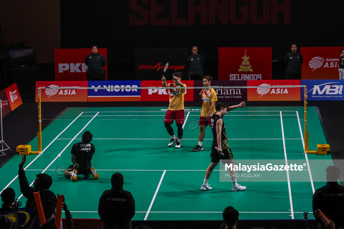 Aksi Separuh Akhir Kejohanan Badminton Berpasukan Asia 2024 25