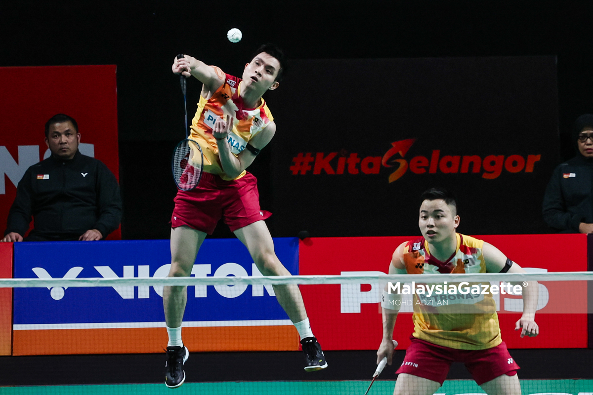 Aksi Separuh Akhir Kejohanan Badminton Berpasukan Asia 2024 20