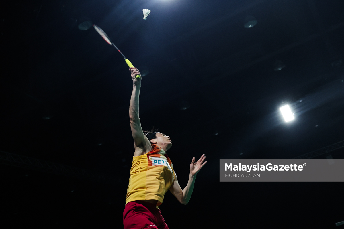 Aksi Separuh Akhir Kejohanan Badminton Berpasukan Asia 2024 16