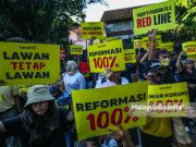 Peserta #Reformasi100Peratus mula berkumpul