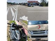 Wanita hamil maut motosikal dinaiki berlanggar dengan van klinik pergigian