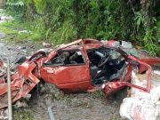 Dua maut, lima parah kereta bertembung lori di Sandakan