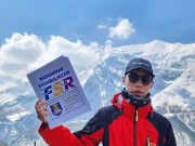 Muhammad Syahrulnizam Mohd Noor, pelajar Diploma Pengurusan Sukan dan Rekreasi yang berjaya menawan Tilicho Lake pada 14 Mac yang lepas. Ihsan Gambar: Fakulti Sains Sukan & Rekreasi Shah Alam