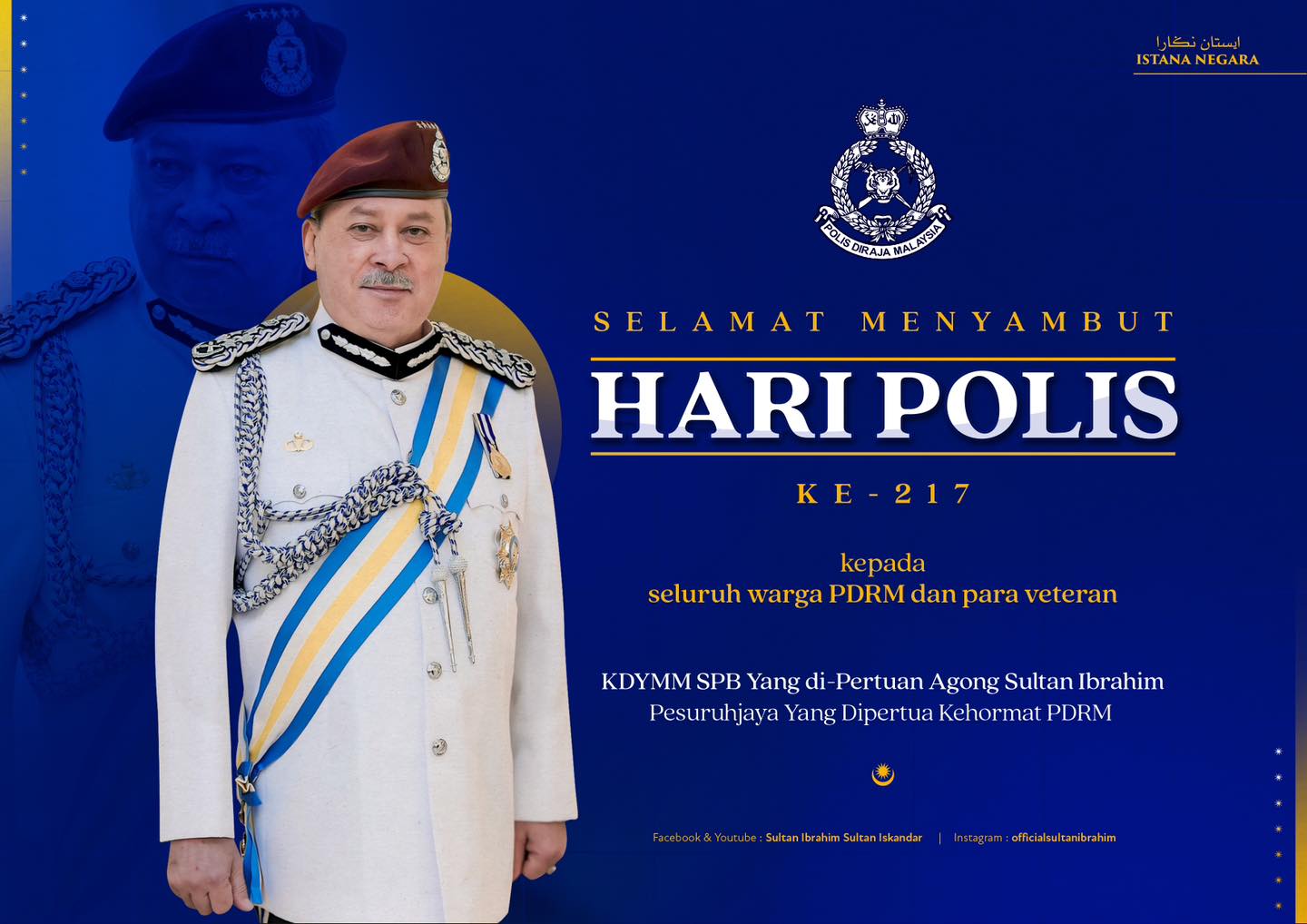 Agong hargai pengorbanan warga PDRM