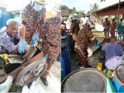 Penternak lembu cedera parah tangan tersepit mesin