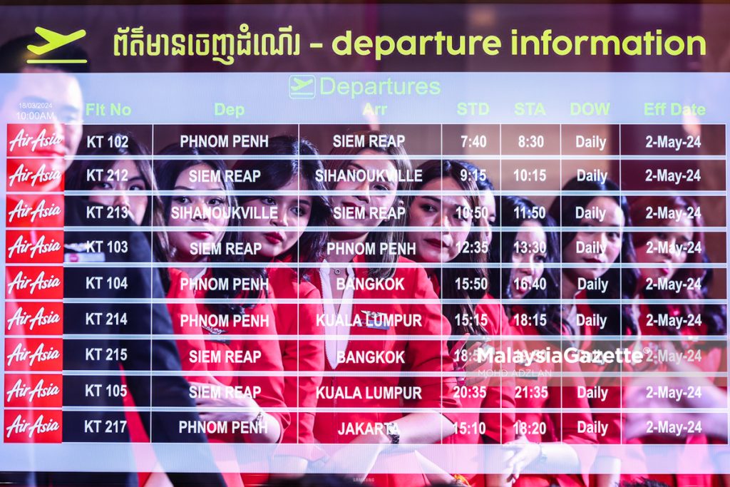 AirAsia Cambodia lancar penerbangan domestik Phnom Penh, Siem Reap, Sihanoukville 10