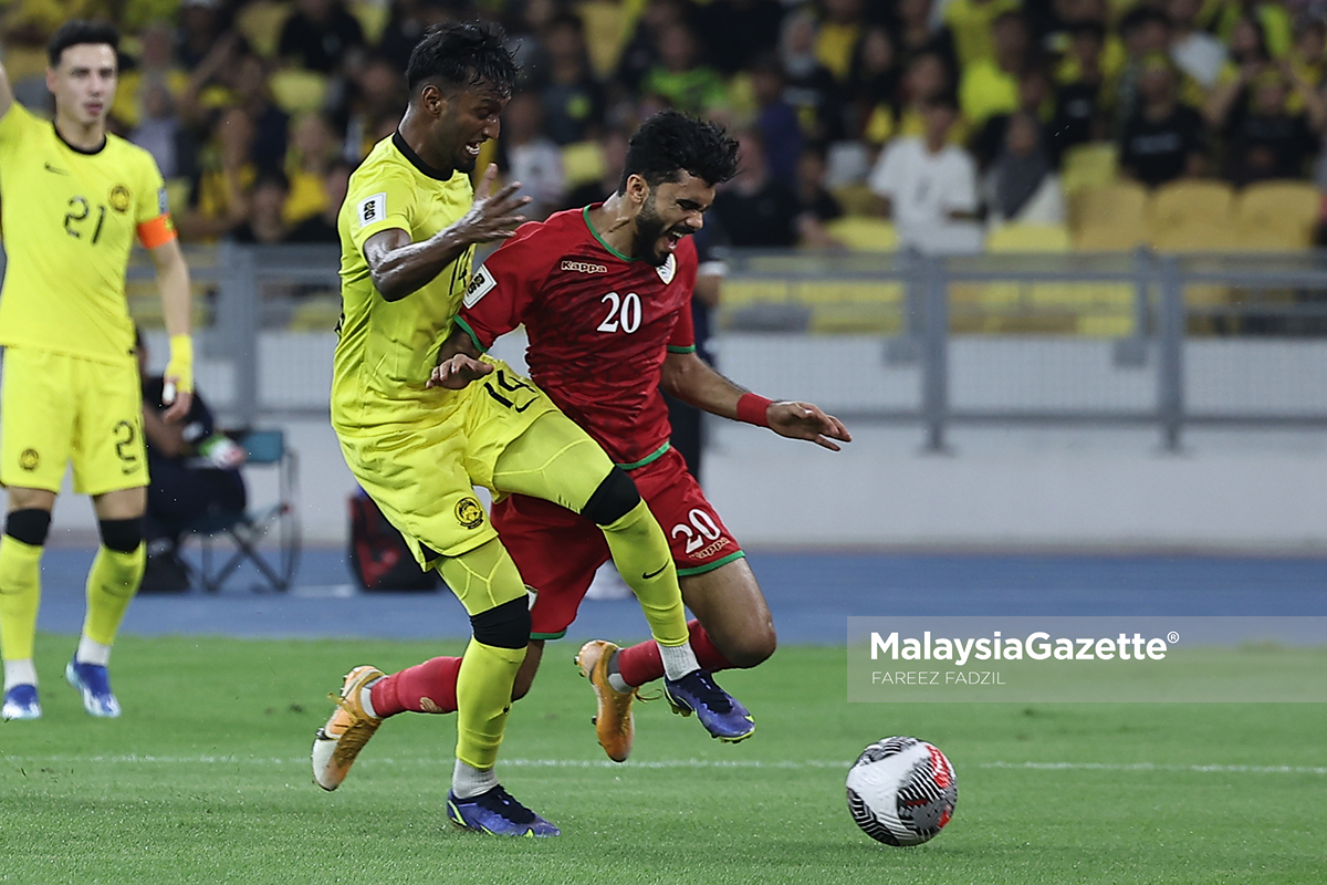 Aksi Perlawanan Malaysia vs Oman 0 47