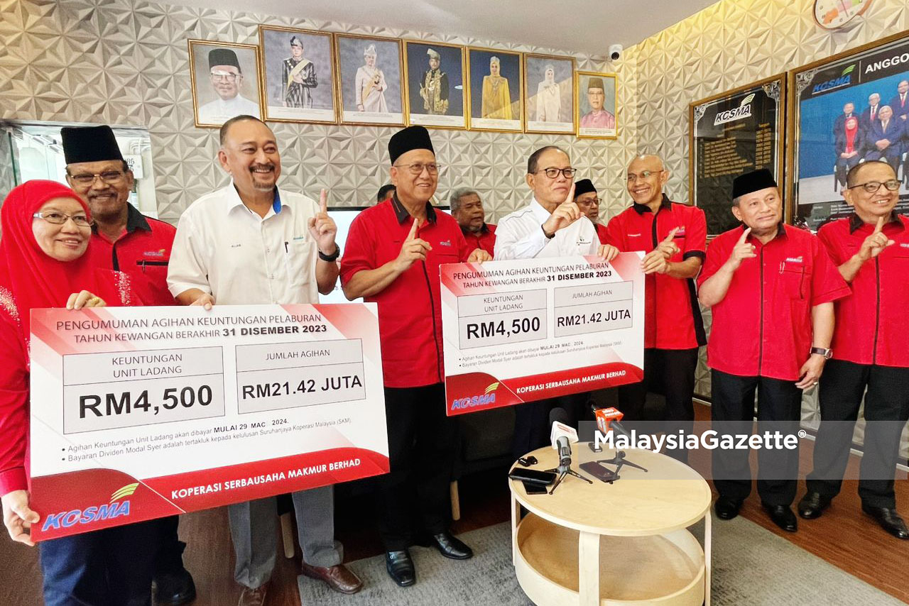 1,411 ahli KOSMA dapat duit raya, agih untung RM21.4 juta
