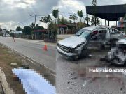 Pengurus JNT maut bertembung Hilux di Tanjung Lumpur