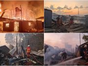 65 penduduk hilang tempat tinggal, 10 rumah terbakar di Kampung Likas