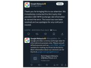 Ringgit: Google Malaysia minta maaf