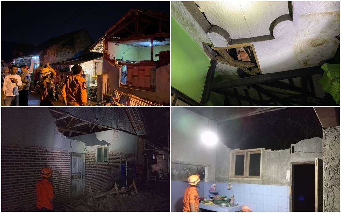 Gempa bumi dengan magnitud 6.2 landa Jawa Barat, empat cedera