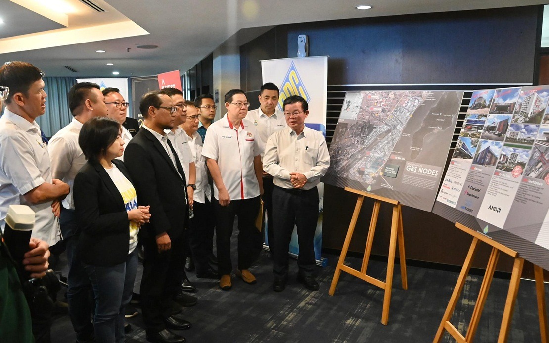 Pulau Pinang umum pelan untuk taman reka bentuk IC dan digital