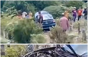 Pemandu diserang sawan, kereta terbabas ke dalam kawasan kubur