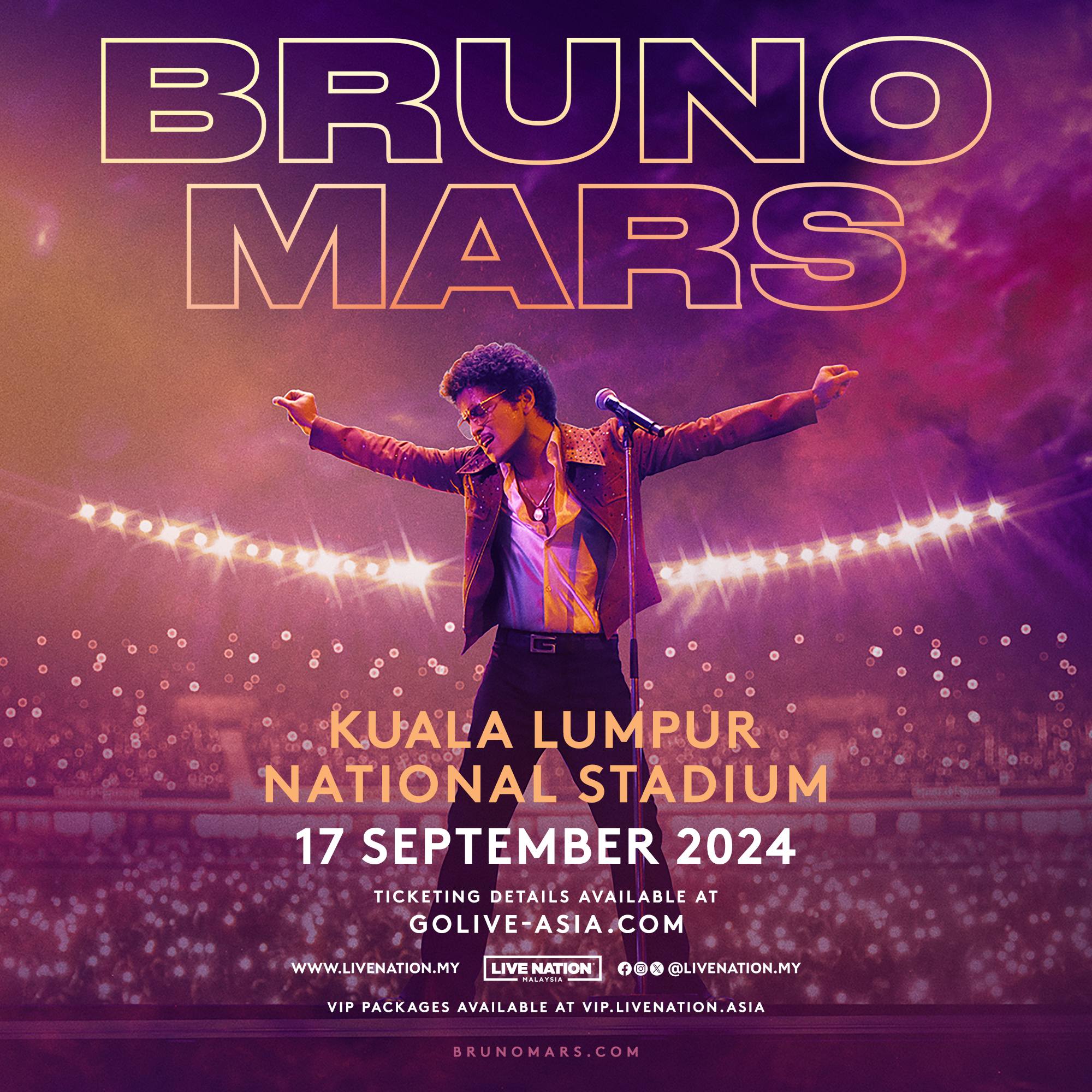 Bantahan tak halang 85,000 tiket Bruno Mars habis dijual