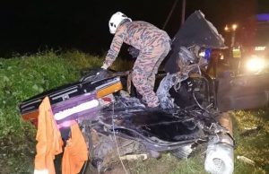Mangsa keempat kemalangan kereta langgar tiang letrik meninggal dunia di hospital