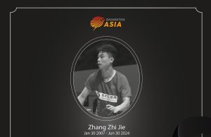 Pemain badminton China meninggal dunia selepas rebah di gelanggang