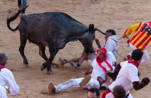 Six hurt in Spanish bull running
