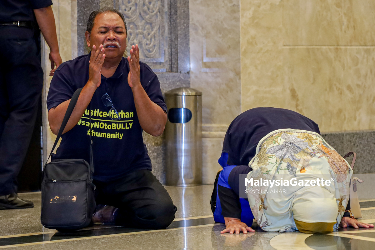 Ibu dan Bapa 'Zulfarhan' Sujud Syukur Dengar Keputusan Mahkamah