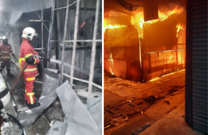 Lapan gerai Bazaria Wangsa Maju musnah tebakar