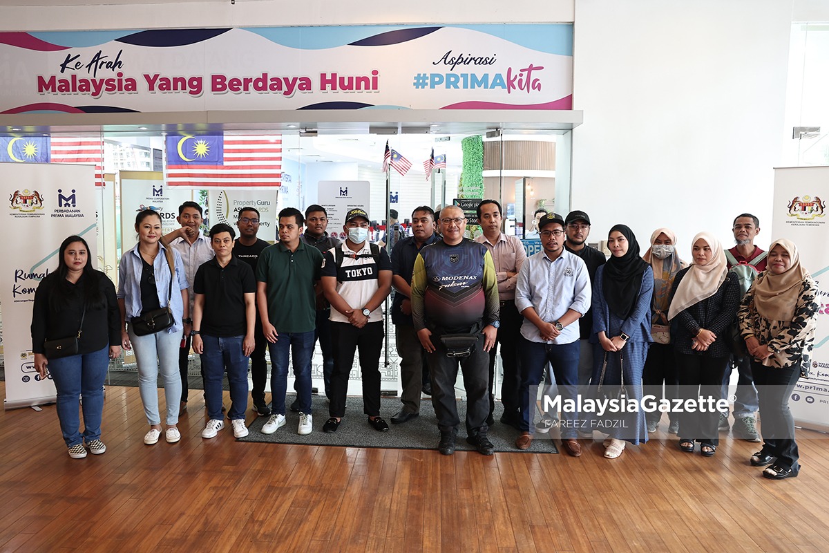 Wakil pembeli, Farghani Mohammad bercakap kepada media selepas hadir bagi berjumpa pihak pengurusan berkenaan kegagalan PR1MA menyiapkan projek Residensi PR1MA Rantau di Ibu Pejabat PRIMA, Ara Damansara. Foto FAREEZ FADZIL, 08 OGOS 2024.