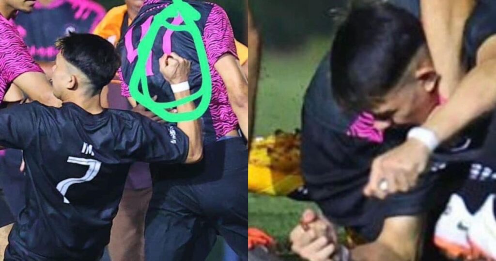 Pemain bola bawa kerambit ditahan bersama teman wanita