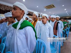 Suasana sekitar Majlis Perasmian Mesyuarat Agung Tahunan Kali Ke 61 Persekutuan Seruan Islam Perak (JAM’IYAH Perak) di Kompleks Persekutuan Seruan Islam Perak, Ipoh. Foto ANIQ NABILAFIQ ANUAR, 28 SEPTEMBER 2024. Pembangunan Islam Perak Sejahtera Saarani Mohamad umat