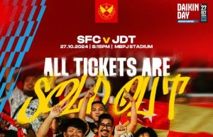 Tiket Selangor lawan JDT malam ini ‘licin’