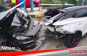 SUV remuk dirempuh pemandu 19 tahun di Plaza Tol Gombak
