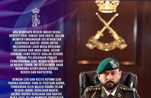 Dipersilakan pindah ke negeri lain jika tidak puas hati pertukaran cuti Sabtu, Ahad – TMJ