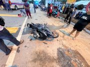 Dua beranak patah kaki rempuh SUV buat pusingan U melulu