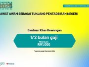 Penjawat awam P. Pinang terima RM1,000 Disember ini