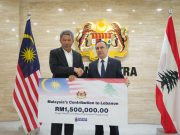 Malaysia serah sumbangan RM1.5 juta kepada Lubnan
