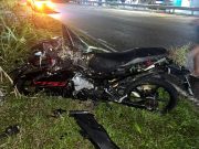 Mekanik maut motosikal terbabas langgar tiang lampu