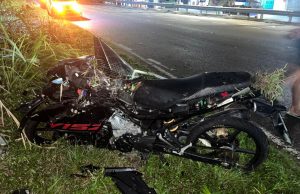 Mekanik maut motosikal terbabas langgar tiang lampu