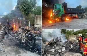 11 motosikal musnah dalam kebakaran