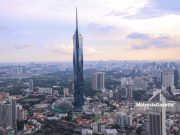 Menara Merdeka 118 bersama bangunan pencakar langit yang lain ketika tinjauan sempena Belanjawan 2025 sektor ekonomi di Kuala Lumpur. Foto AIZAT ZAINAL. 18 OKTOBER 2024.