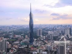 Menara Merdeka 118 bersama bangunan pencakar langit yang lain ketika tinjauan sempena Belanjawan 2025 sektor ekonomi di Kuala Lumpur. Foto AIZAT ZAINAL. 18 OKTOBER 2024.