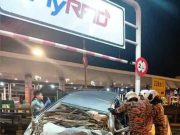 SUV langgar pembahagi lorong, dua warga emas maut