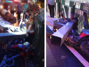 Lori langgar palang besi di Bulatan Dato Onn, lelaki patah tangan kanan