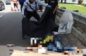 Suami maut, isteri cedera motosikal terbabas