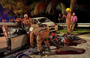 Terlelap punca nahas empat kenderaan depan Maktab Mahmud