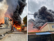 Dua kilang terbakar di Sungai Buloh